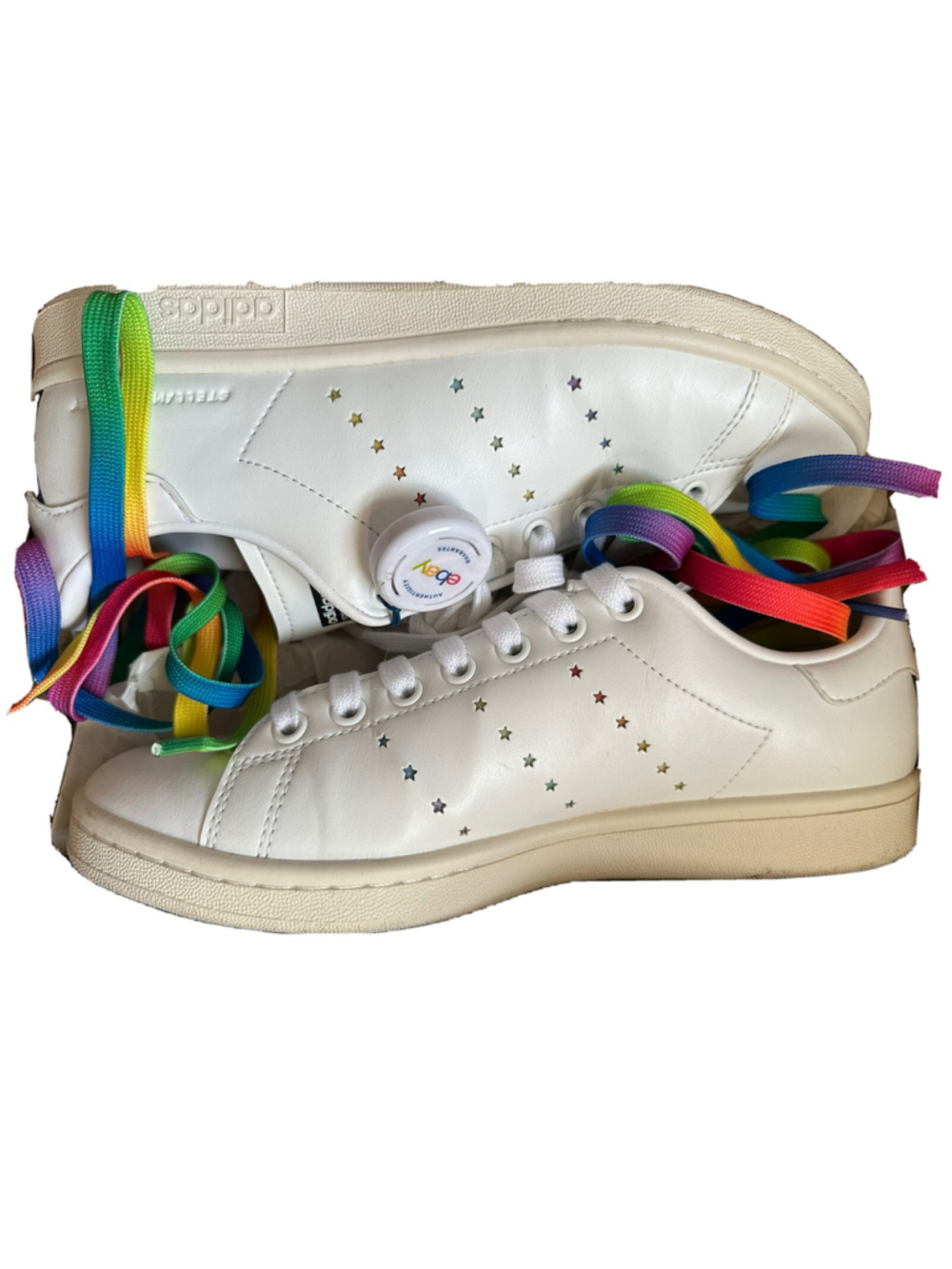 Stella McCartney x Adidas Stan Smith Sneakers Rainbow Womens UK 7 (US 8.5)